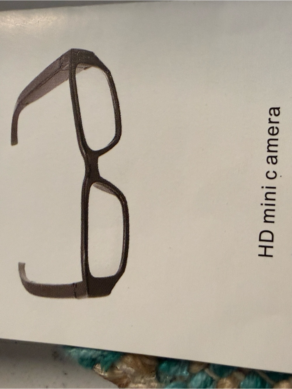 Black Eyeglass Camera - HD Mini Spy Glasses open and like me!